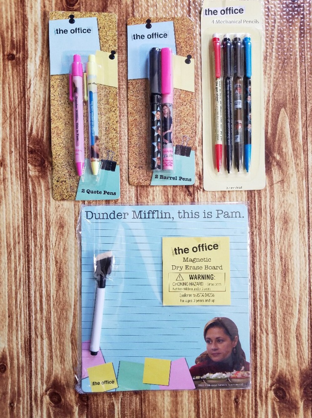 The Office Pam Magnetic Dry Eraser Board Pens Mechanical Pencil Set NBC